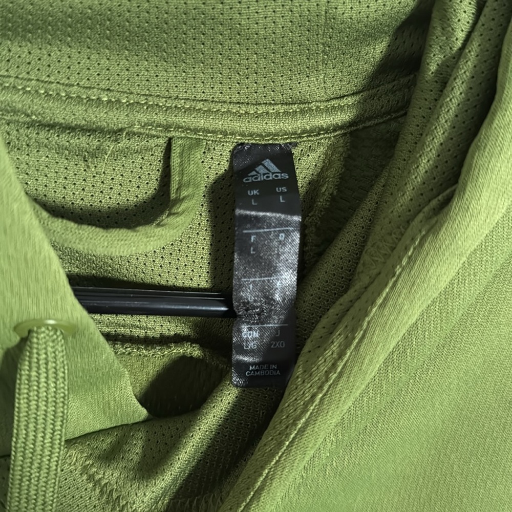 Green Adidas hoodie - Picture 3 of 6